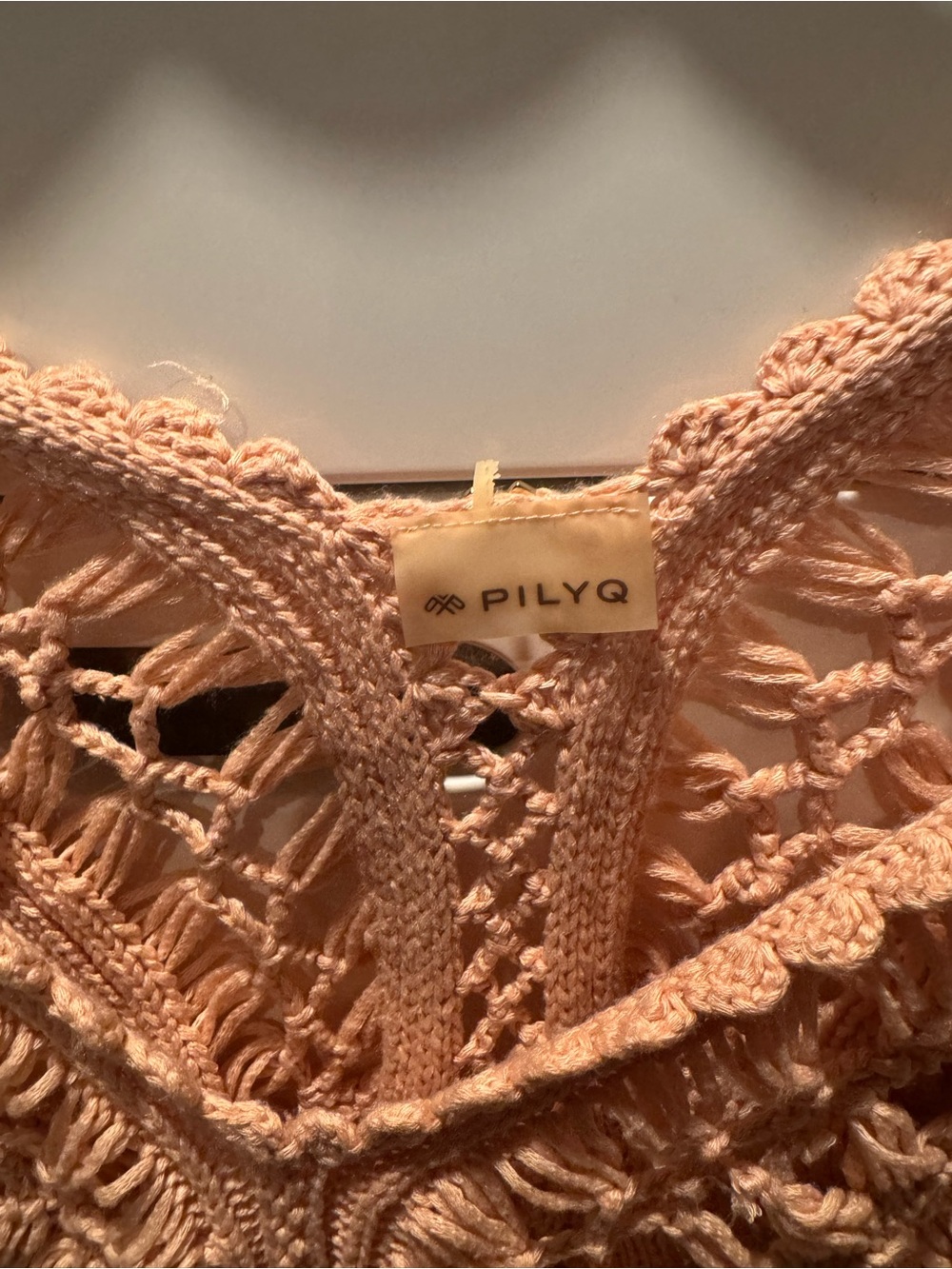 PILYQ Crochet coverup Peach - Picture 2 of 3